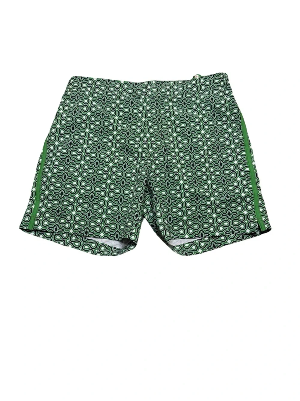 🌊 Fair Harbor The Sextant Trunk Green Geometric Swim Shorts Size 30 🌊